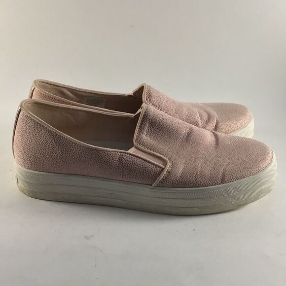 Skechers street double up womens memory foam slip on shoes lt pink size 7.5 794 - Picture 1 of 8